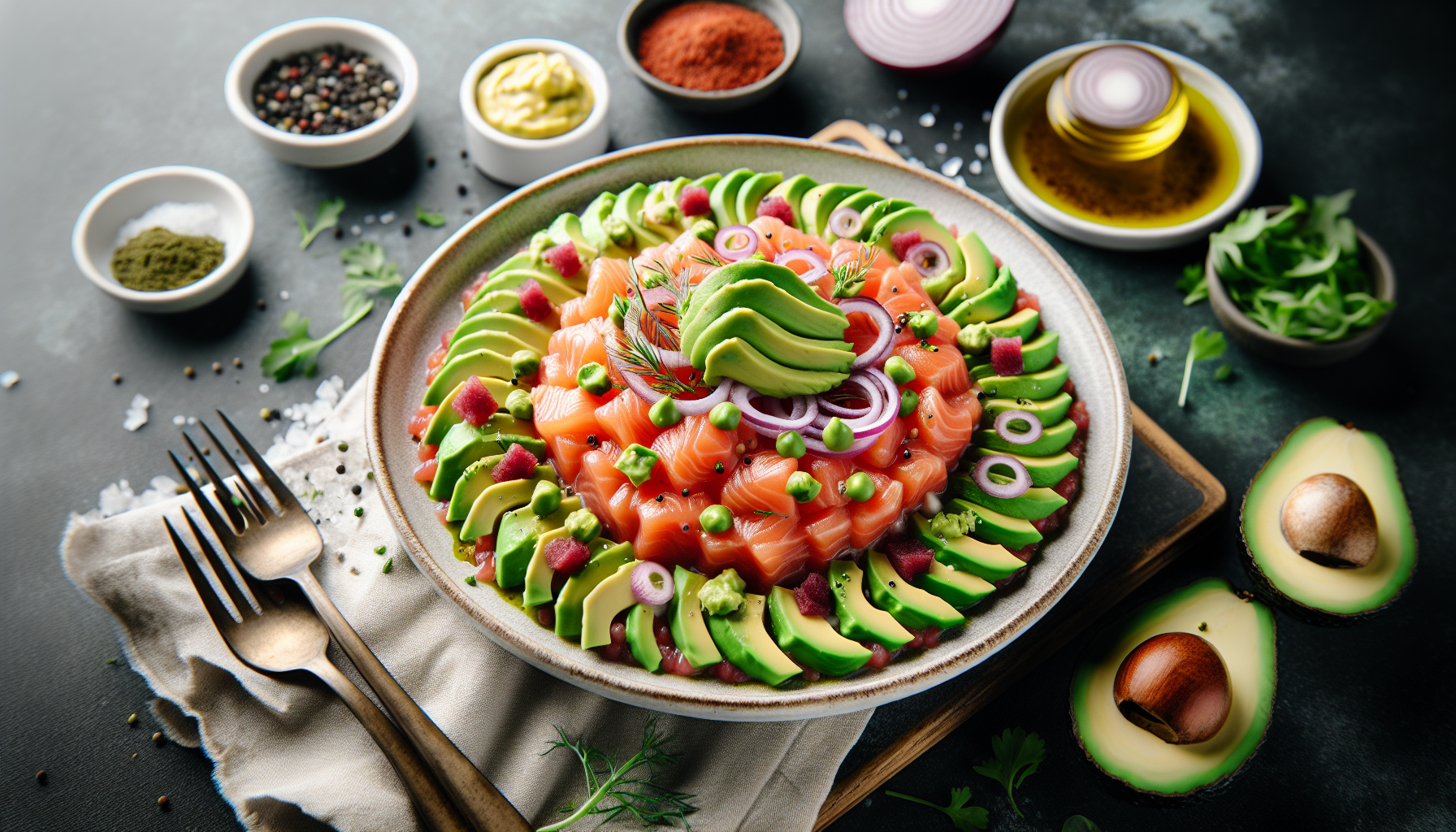 tartare di salmone e avocado